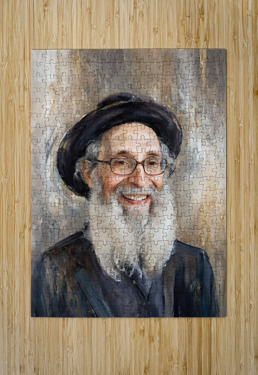 Rav Nosson Tzvi Finkel 1 Judaica Canvas Puzzle printing