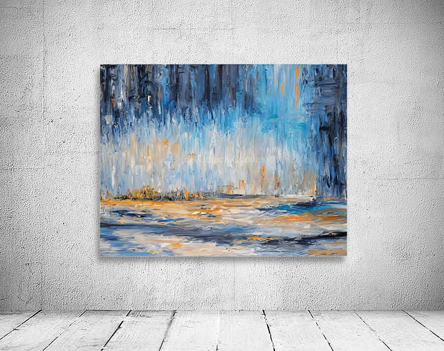 Blue Abstract 1 Wall Preview