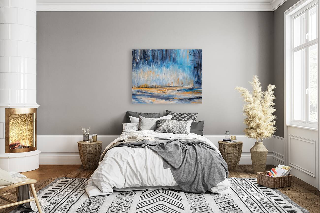 Blue Abstract 1 Reproduction